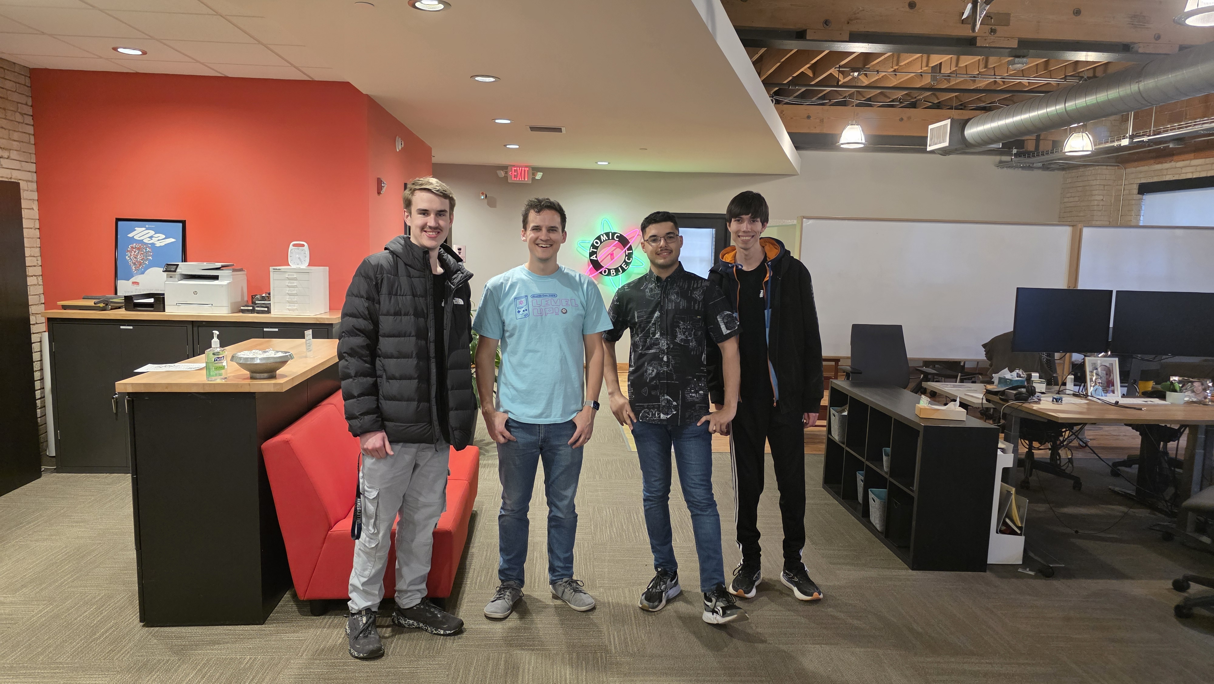 group photo after atomic object hackathon